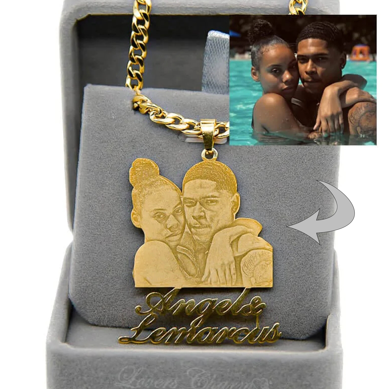 Benutzerdefinierte Foto-Halskette mit Gravur, personalisiertes Muttertagsgeschenk, individueller Foto-Anhänger, Erinnerung, Familienschmuck, Geschenke, kostenlose Schmuckschatulle
