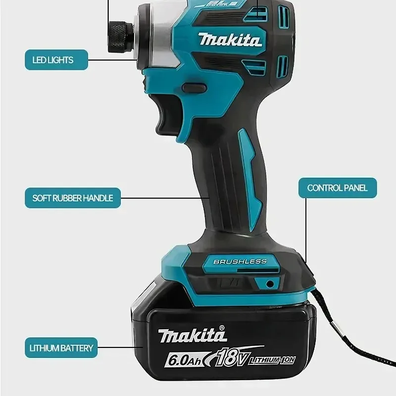 Makita DTD173 Brushless Impact Driver Rechargeable Screwdriver Drills Cordless Power Tools 18V BL Motor Tools