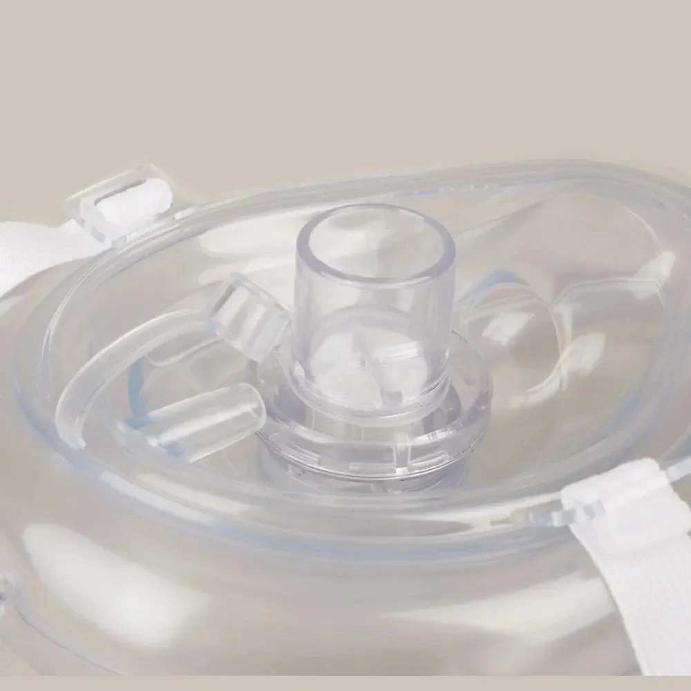 Reusable professional emergency cardiopulmonary resuscitation breathing mask to protect rescue personnel with artificial respira