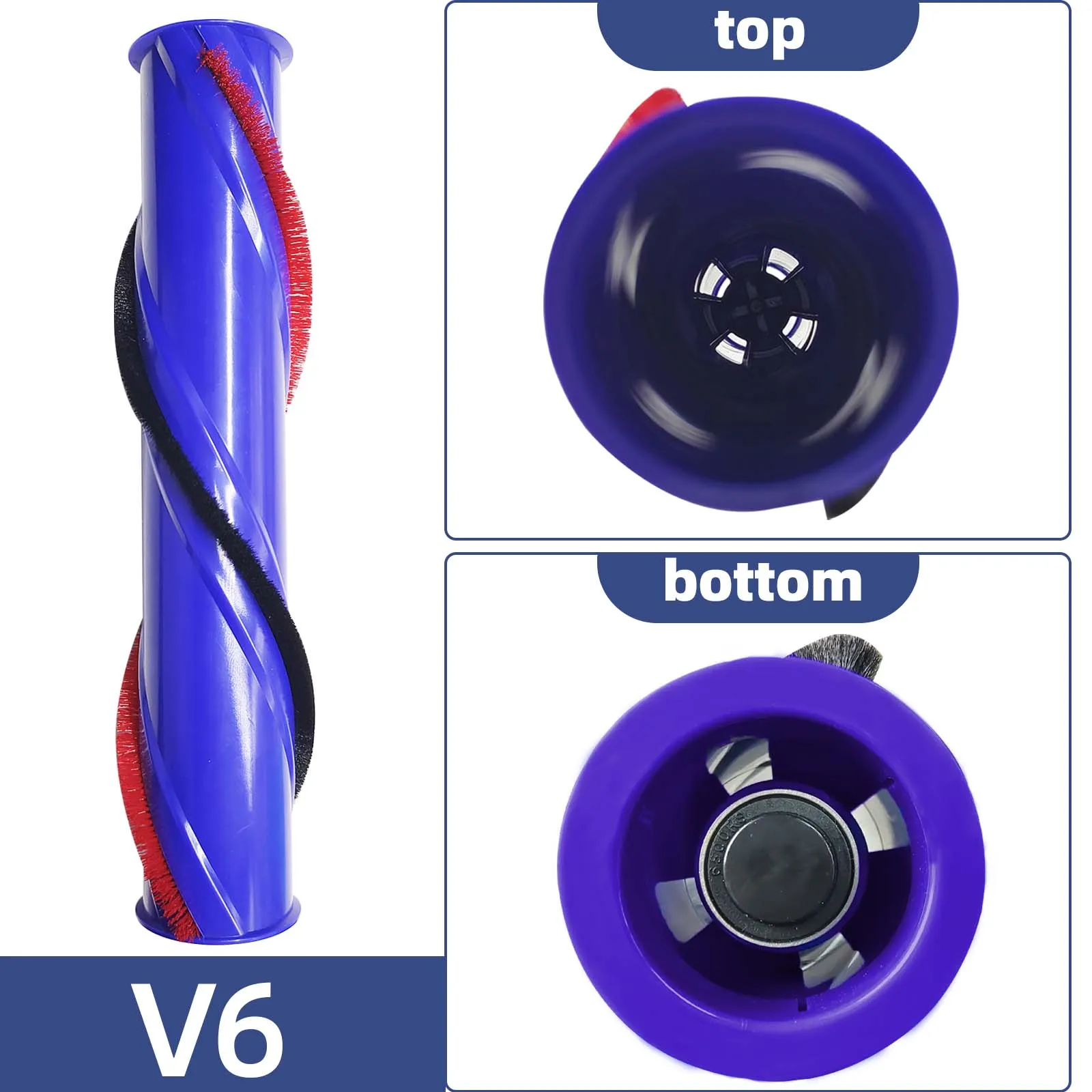 Mềm Mại Cán Bàn Chải Thảm Brushroll Thanh Cho Dyson V6 V8 V10 V11 Hút Dự Phòng Một Phần Phụ Kiện Thay Thế