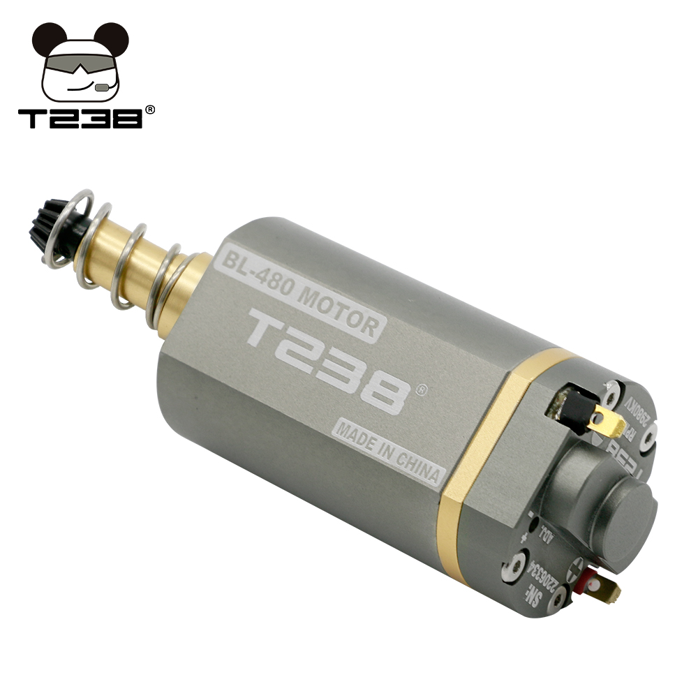 T238 Động Cơ Không Chổi Than Mô-men Xoắn Cao Tốc Độ Cao Airsoft Trục Dài AEG Động Cơ Hiệu Suất Nhiệt Cao Vô Cấp Điều Chỉnh Tốc Độ Xe Máy