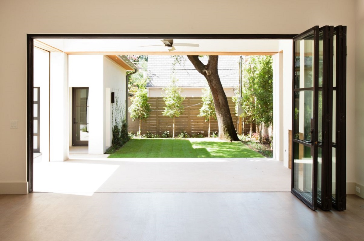 Puerta plegable de acordeón DN para Patio, puerta plegable de vidrio templado de aluminio, puertas plegables interiores impermeables para el hogar, personalizadas