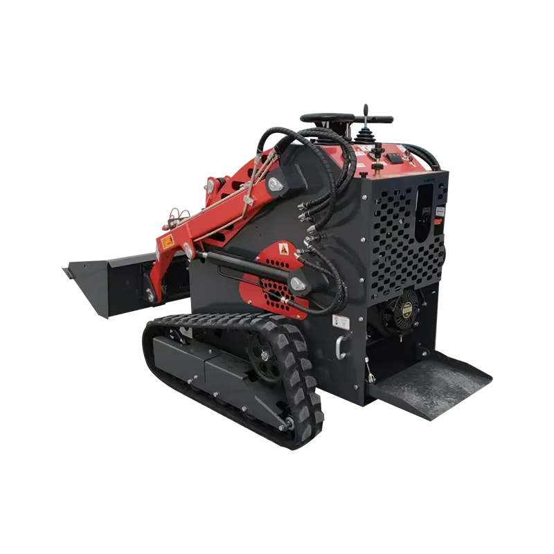 Customized Mini Diesel Hydraulic Wheel Loader 1000KG Capacity Skid Steer Front Loader With New Hydraulic Cylinder