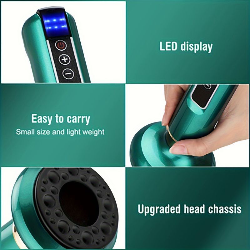 12-Level Electric Vacuum Cupping Massager - Body Scraping Tool