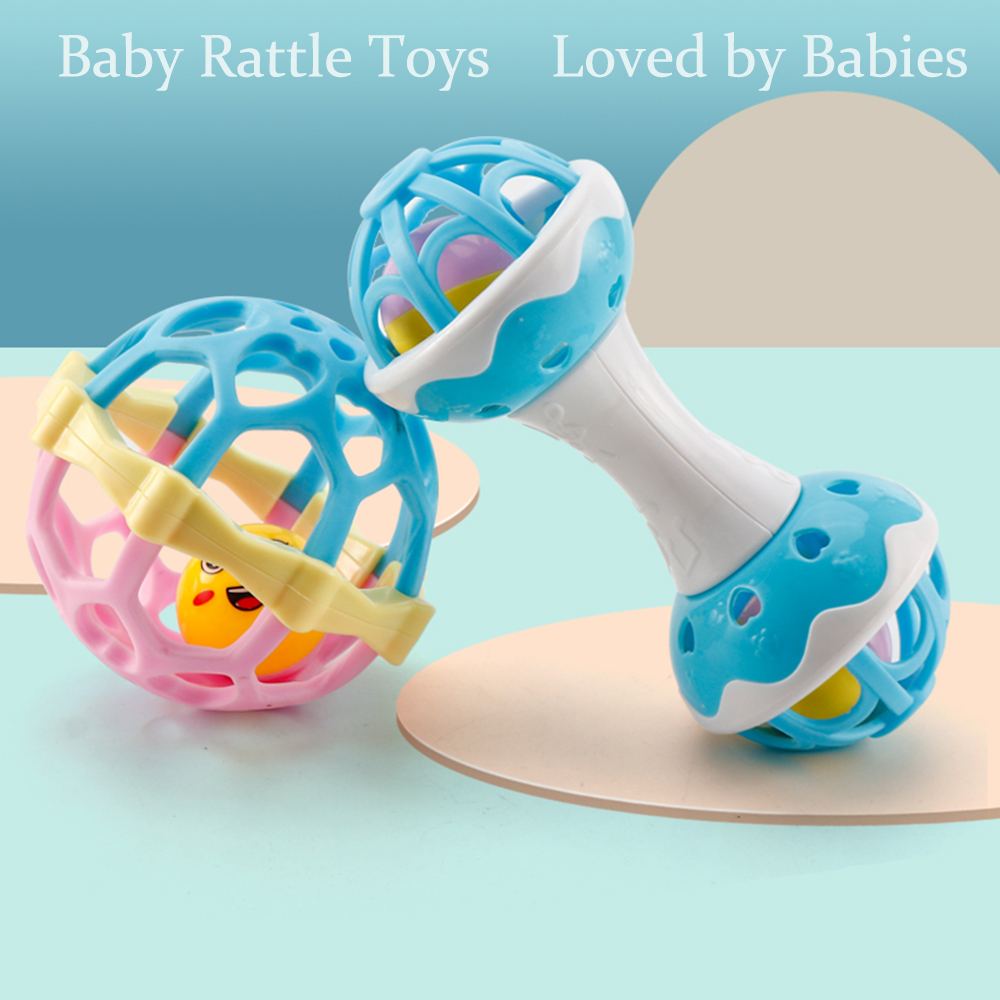 Jouets pour bébé, hochet pour bébé, motricité fine et jouet sensoriel, Convient aux nourrissons âgés de 3, 6, 9 et 12 mois