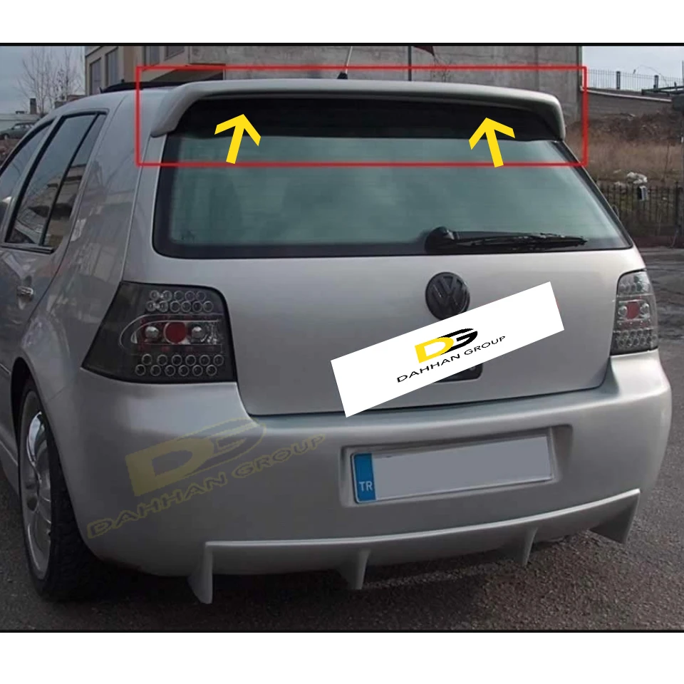 Alerón de techo trasero para VW Golf MK4 1997-2003, superficie en bruto o pintada, Material de fibra de vidrio de alta calidad, Kit de Golf JDM