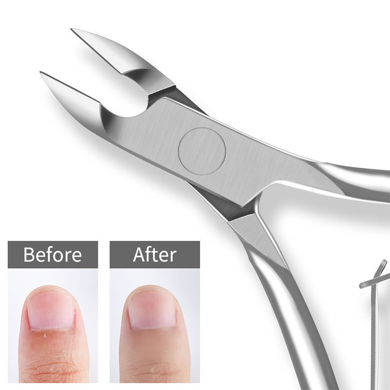 6 มม.ใบมีดเล็บมือเล็บเท้า Cuticle Nipper ตัดสแตนเลสสตีลเล็บ Clipper เครื่องตัด Cuticle กรรไกร Plier เล็บเครื่องมือ