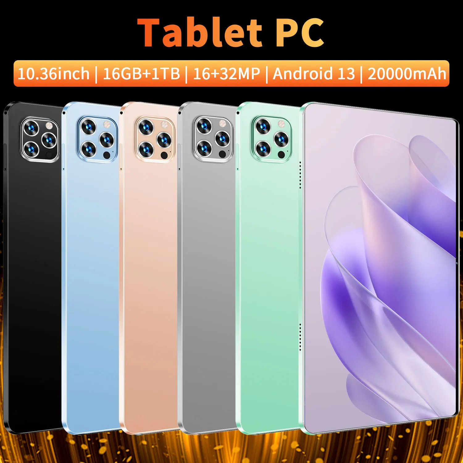 2025 Global nueva tableta de 10,36 pulgadas Android 14 Pad 15 Pro 16GB 1TB Snapdragon 8 Gen2 4KHD 5G WIFI Bluetooth WPS 20000mAh tabletas