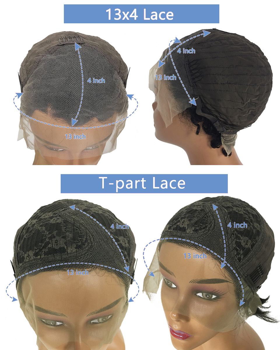 Pixie corte peruca de cabelo humano curto bob peruca t parte peruca do laço transparente 13x4 peruca dianteira do laço prepluck brazilia cabelo humano para mulher