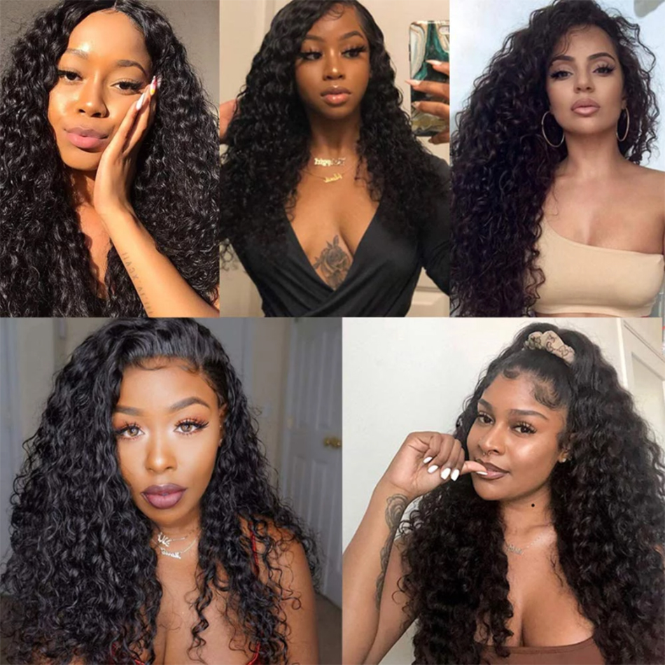 12A Brasilianische Wasser Welle Bundles 100% Unverarbeitete Reines Menschenhaar Extensions Remy Tiefe Welle Lockiges Haar Bundles Lange Großhandel