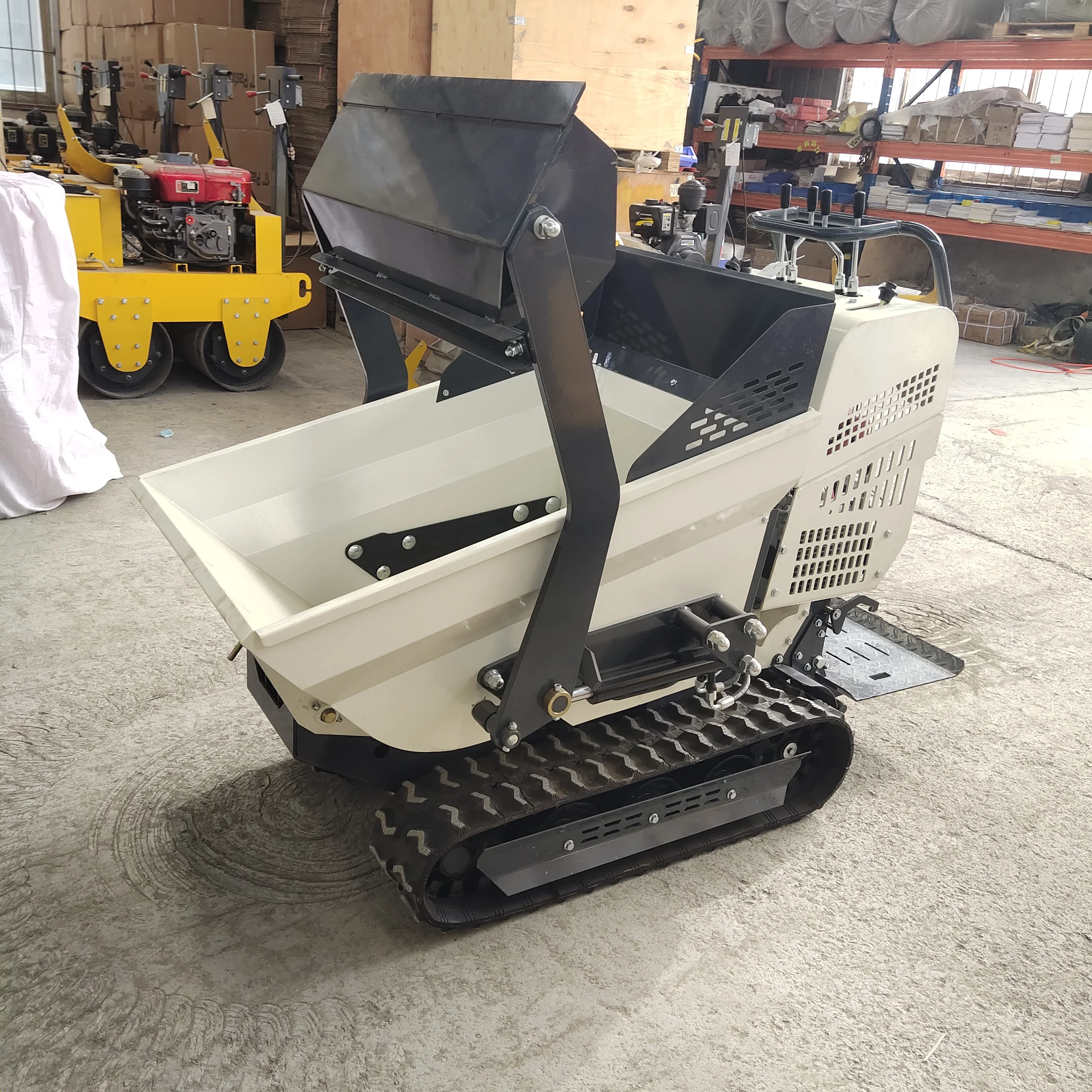 Mini Crawler Dumper Truck 500 KG Hydraulic Garden Use Mini Dumpers High Quality Self-loading Micro Track Customized For Sale
