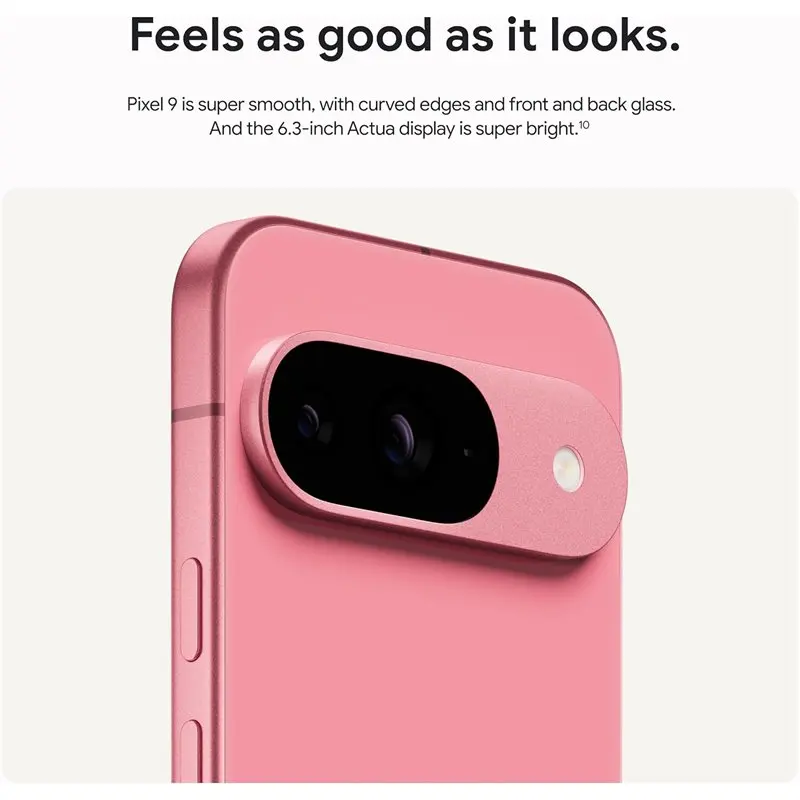 Google-Smartphone Pixel 9 5G, Tensor G4, pantalla OLED de 6,3 pulgadas, 120Hz, cámara de 50MP, batería de 4700 mAh, Android 14, NFC