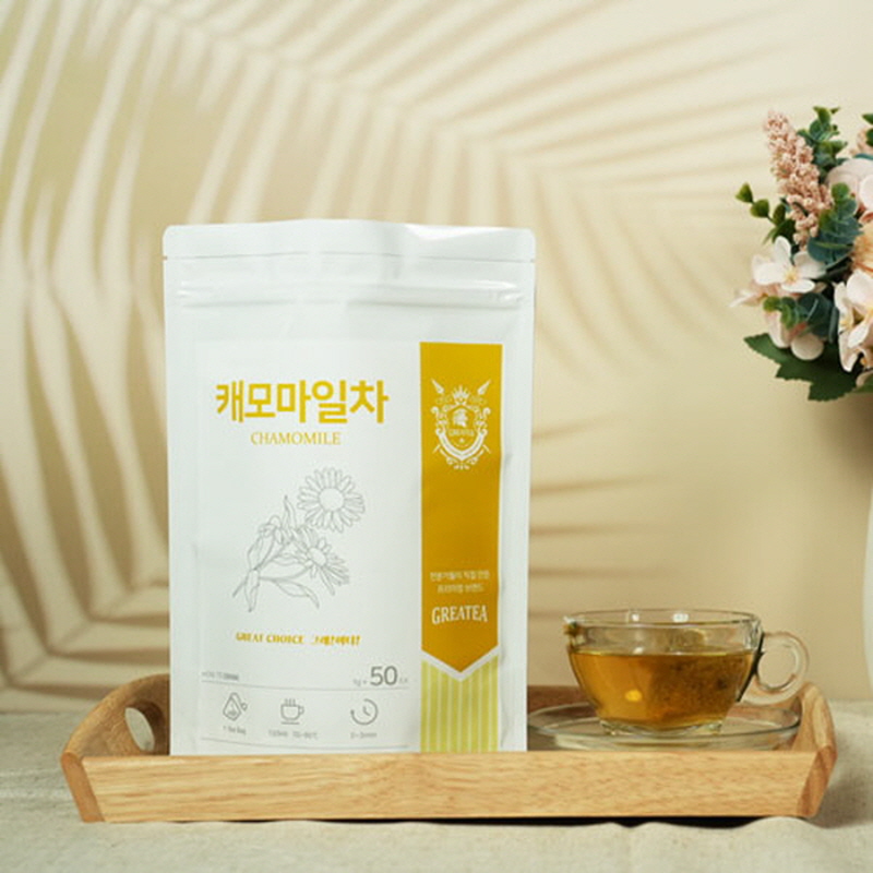 Greatea 그래이티 캐모마일 카모마일 차 50티백