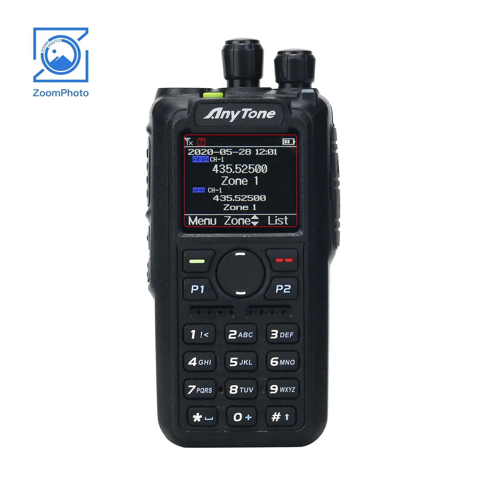 Anytone AT-D878UV Walkie Talkie DMR Radio Analog Digital APRS GPS Global Intercom mit Ladegerät Akku