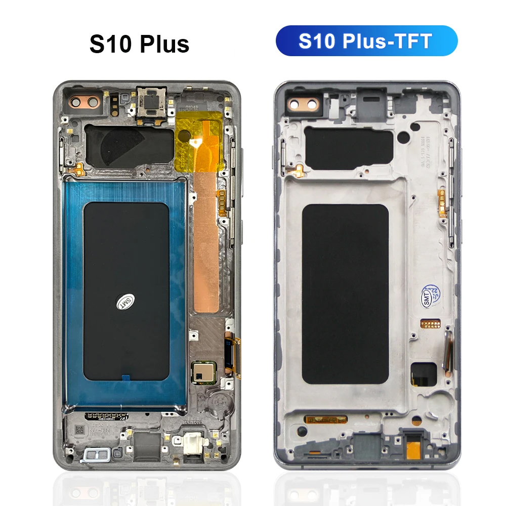 TFT-Display mit Rahmen für Samsung Galaxy S10 plus LCD-Display Ersatz-Touchscreen-Digitalis ierer für Galaxy S10 Plus/S10 G975F