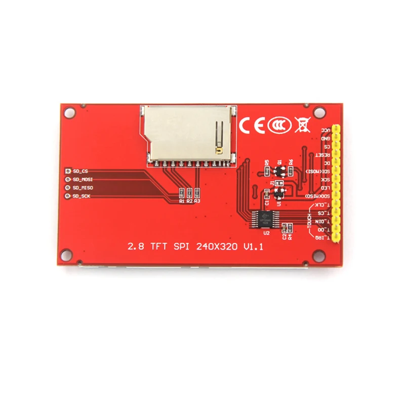 2.8" ILI9341 SPI TFT LCD Display Touch Panel 320x240 TFT LCD Touchscreen Shield 5V/3.3V Compatible with Arduino IDE