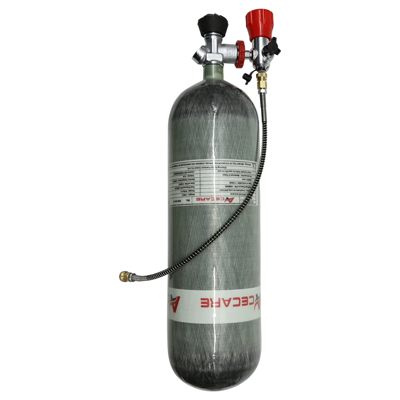 ACECARE 6.8L CE Carbon Fiber Cylinder 30Mpa 300Bar 4500Psi Threading M18*1.5 With Valve Filing Station For SCBA Diving