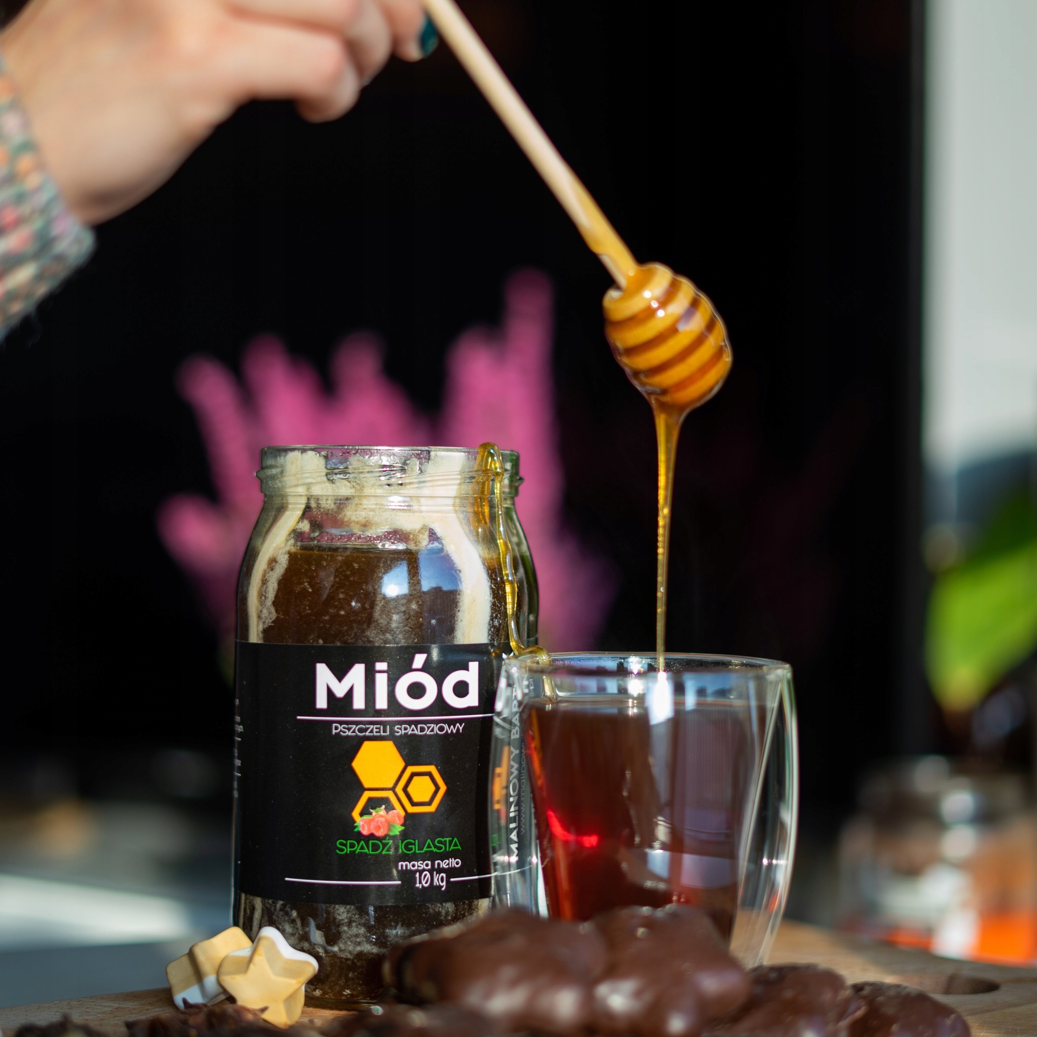 Miód Spadź Iglasta 1.2 kg Spadziowy Prawdziwy - Zbiory Sierpień 2024r.