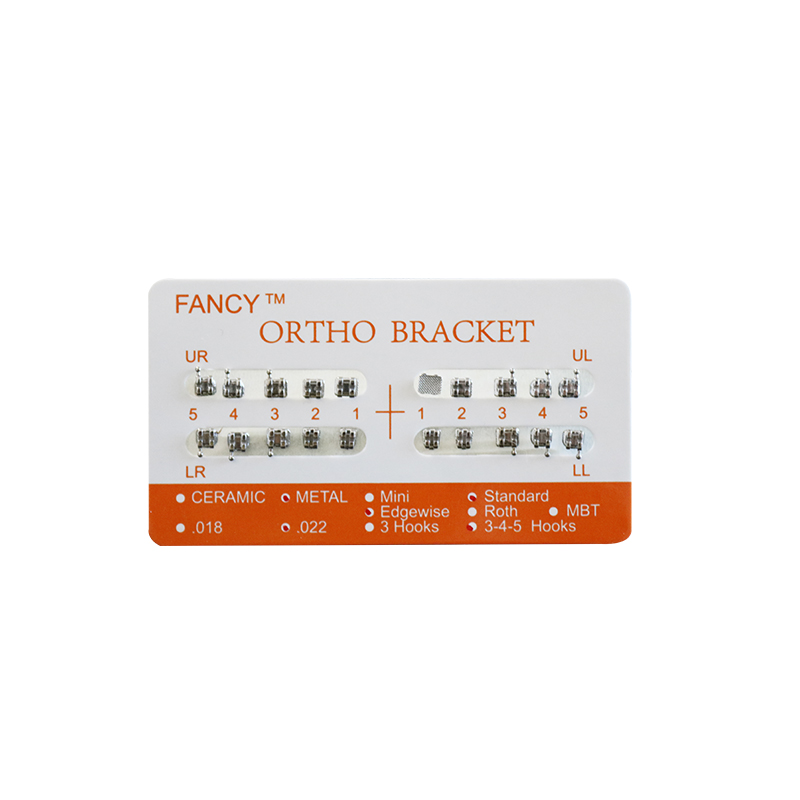 1 paquete de 20 piezas Edgewise Meshbase 022 soporte de soporte de ortodoncia 0 gancho/3 gancho/345 ganchos estándar Mini