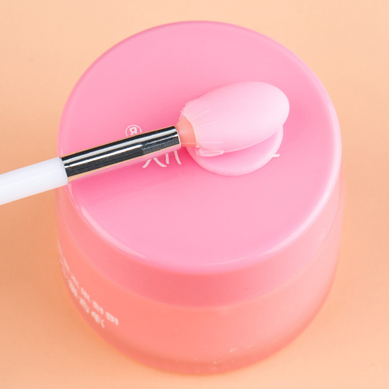 1PC Silicone Lip Balms Lip Mask Brush with Sucker Dust Cover Lipstick Cosmetic Makeup Brushes Lipstick Brush Storage Box