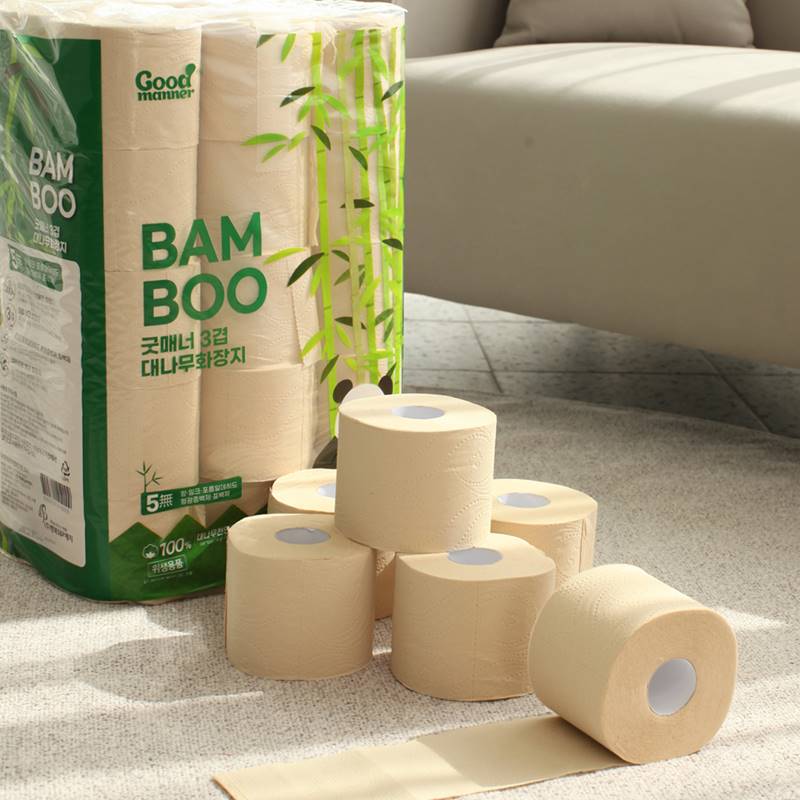 (1+1)대나무화장지30M3겹30롤 100% 천연펄프 휴지 살균원단 도톰 에어 엠보싱 비데겸용 두루마리 화장지