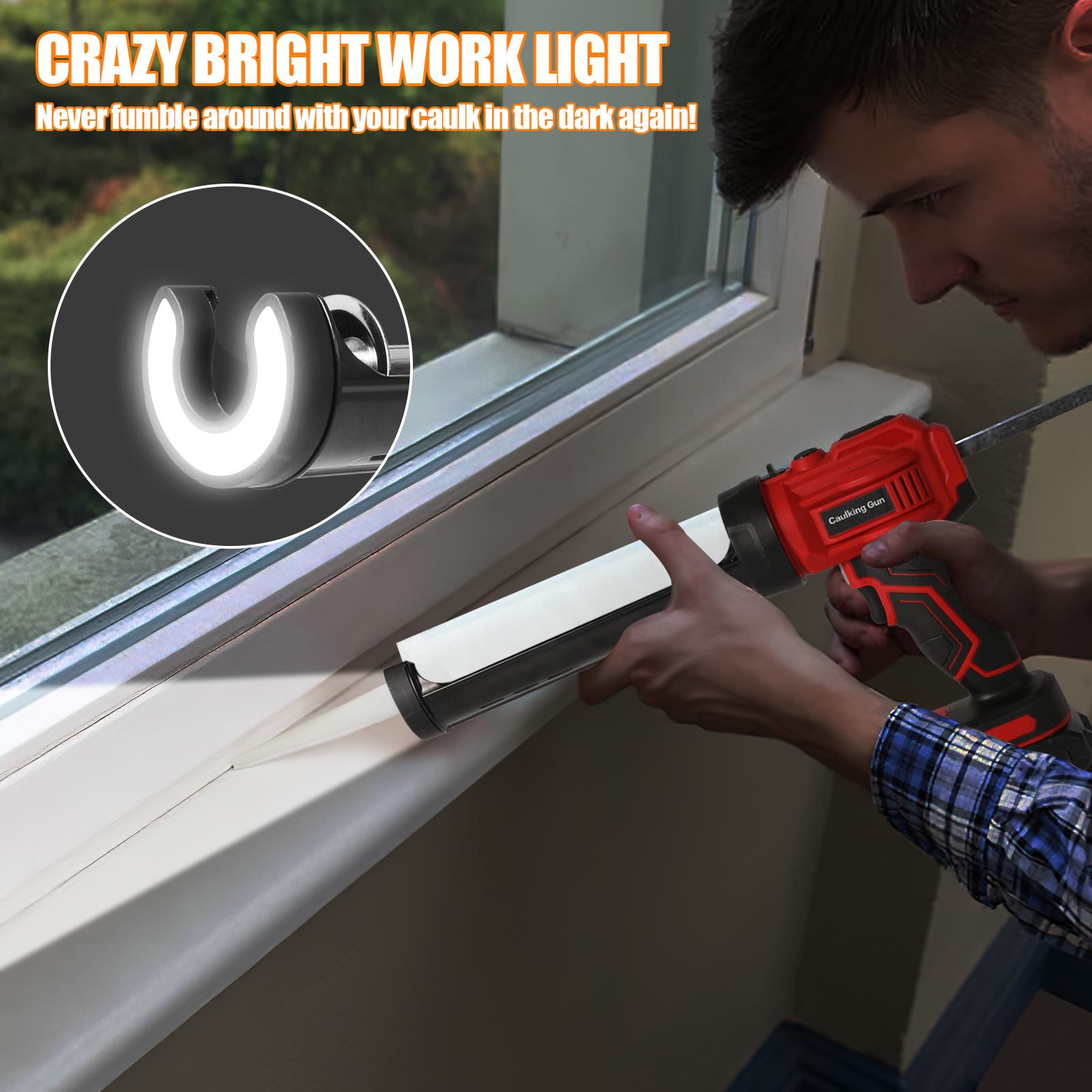 Electric Glue Gun Glass Glue Caulking Gun Wireless Doors and Windows Electric Sewing Glue Tool for Makita 18V Battery