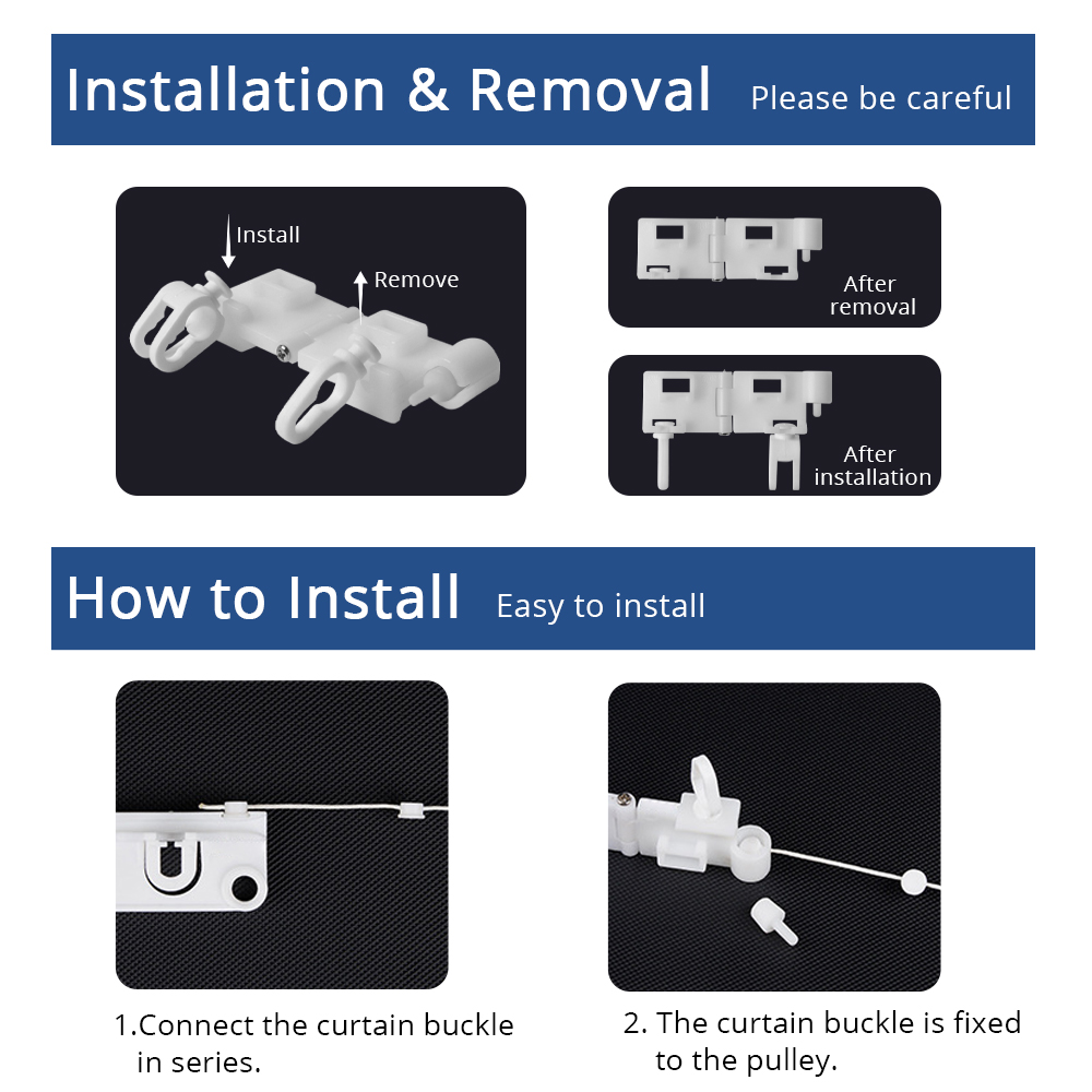 Móc Khóa Zemismart Điện Màn Cho S Gấp Gọn Rèm Cửa Loài Rắn Băng Màn 6Cm 8Cm