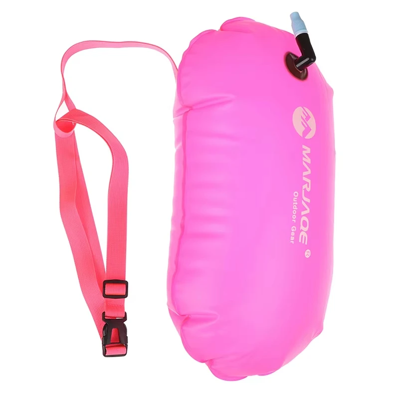 Swimming pool Buoy Tow Floats Inflatable Life Saving Swim Buoy PVC Inflated Air Drying Bag Drift Bag  pool accessory Open Water