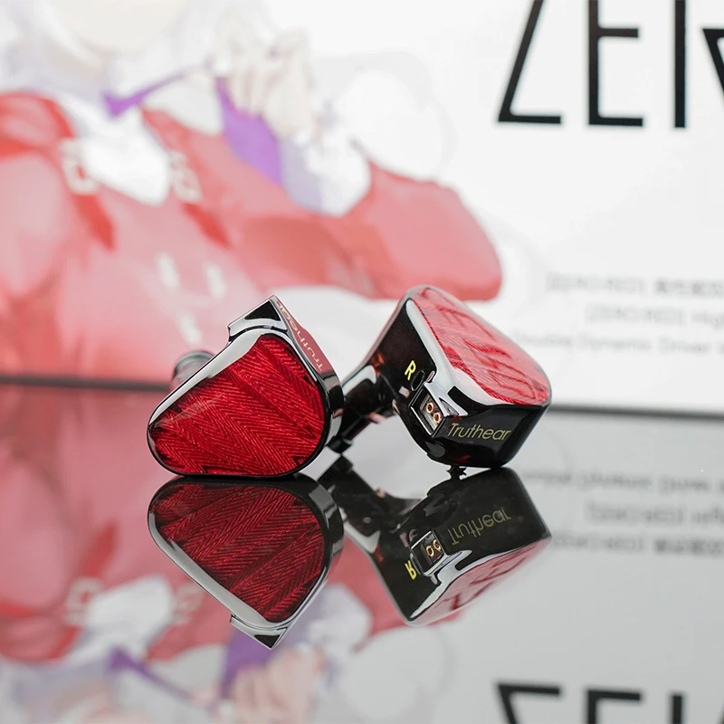 TRUTHEAR x Crinacle ZERO:RED Auriculares internos con controladores dinámicos duales con cable de 0,78 y 2 pines