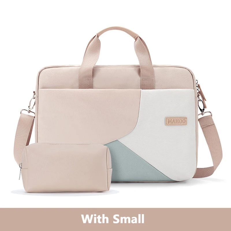 Xnyocn bolsa para laptop, bolsa durável de 15.6 polegadas com alça para notebook, capa protetora para hp dell macbook ultrabook