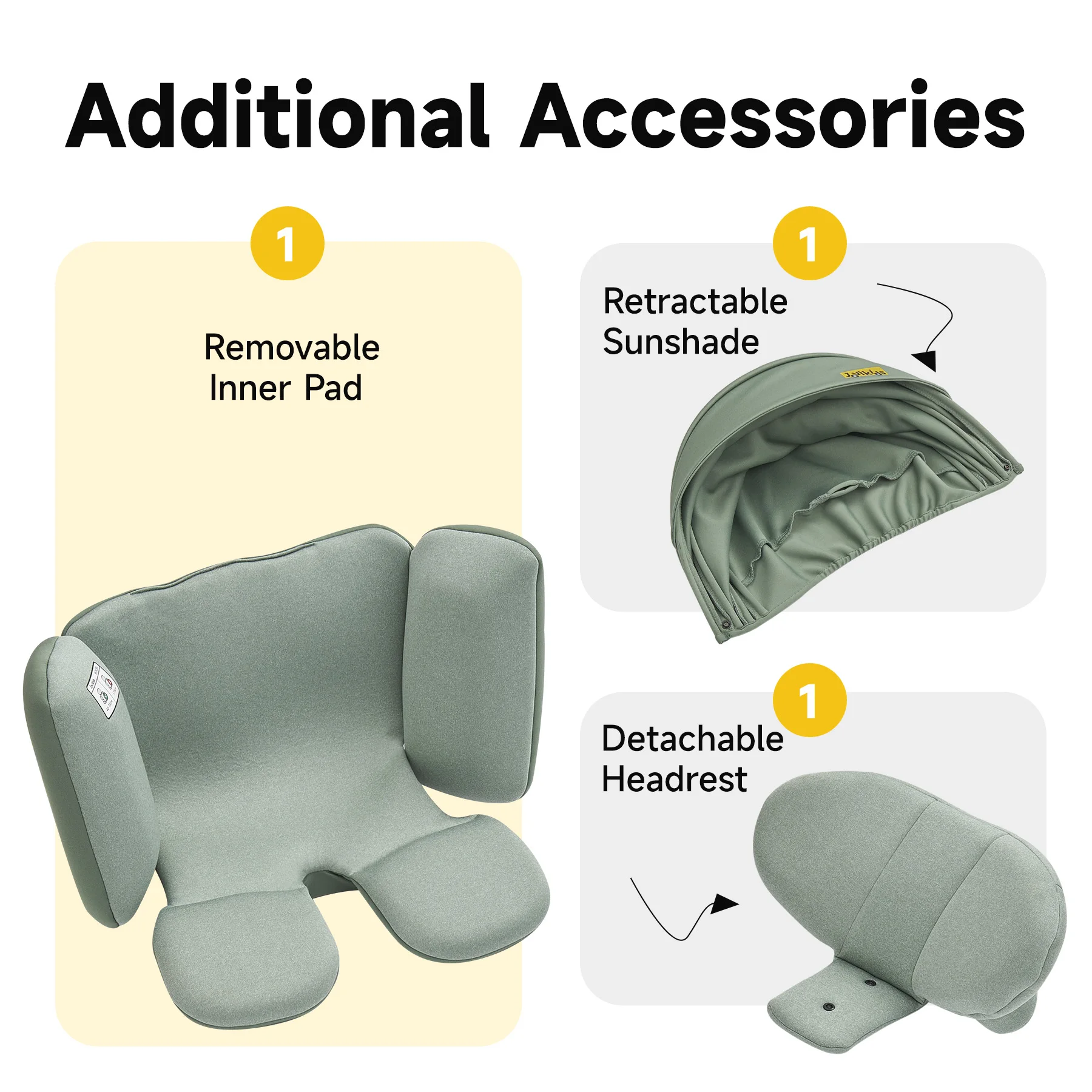 Jovikids Ranger 360 °   Siège auto pour bébé avec jambe de soutien pivotante taille i 40-150 cm