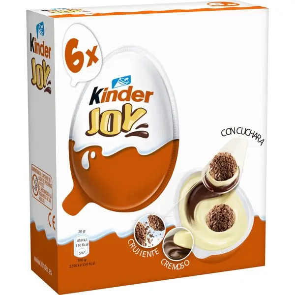 Ovos de verão Kinder Joy-36 ovos com creme de leite e cacau e 2 bolas de chocolate - contém um brinquedo dentro