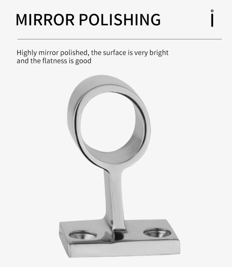 316 Stainless Steel Boat Handrail Stanchion Forward Center End 60° Fitting Marine Railing Support Hardware Yacht Accessories