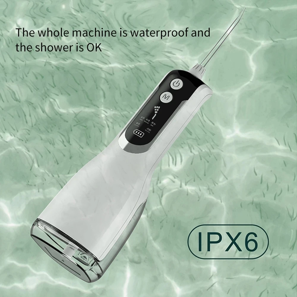 Xiaomi Răng Miệng Irrigator Thông Minh Phản Lực Nước Flosser Làm Trắng Sạc USB 330Ml 5 Chế Độ Chống Nước Nha Khoa Irrigator
