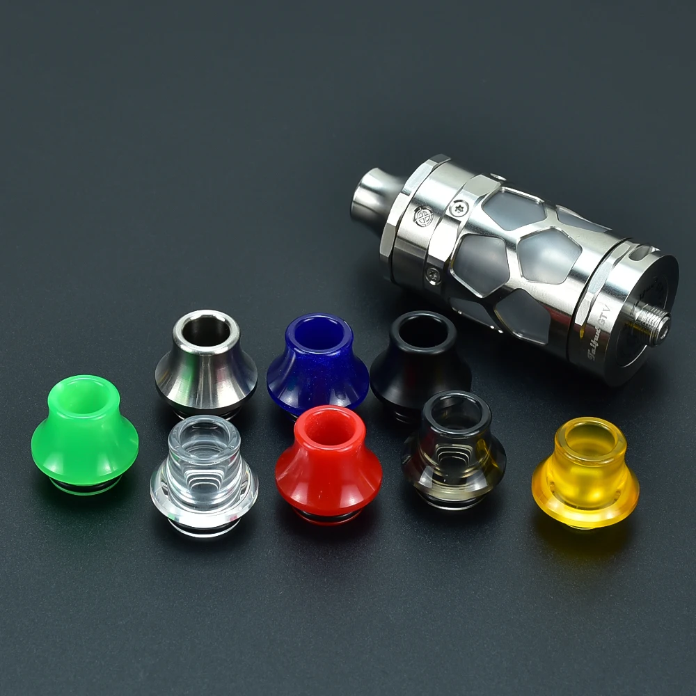 Punta de goteo wolfcoolvape estilo 510 810 material de resina de punta de goteo para Zeus Sub Ohm RTA zeus x rta taifun gt5 rta taifun gtr rta