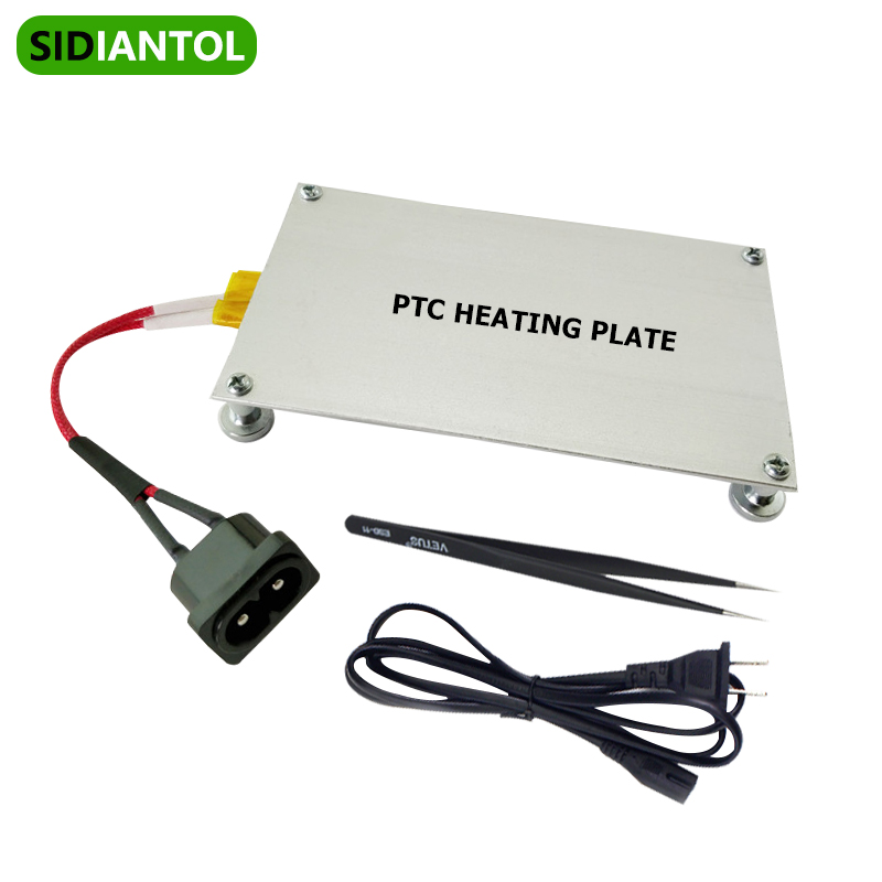 Нагревательная пластина PTC 550 Вт, алюминиевый разделенный пластинчатый нагреватель для BGA, светодиодный стержень, средство для ремонта шариков, пайка, реболлинга, сварочная станция