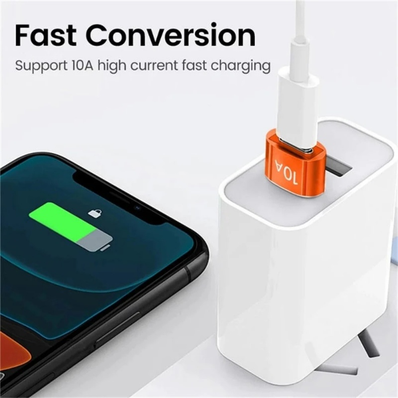 10A USB Type C To USB A Adapter USB 3.0 to Type C OTG Converter For Macbook iPad Xiaomi Samsung USB C Fast Charge OTG Connector