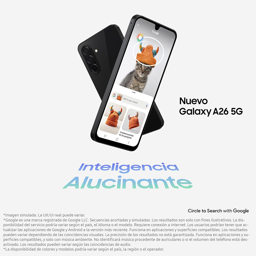 Samsung Galaxy A26 5G, Smartphone, Écran AMOLED 6,7", Caméra 50 MP, 120 Hz, 5000 mAh, IP67