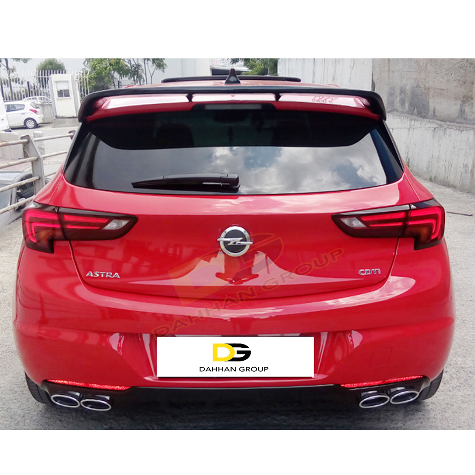 Opel Astra K 2015-Lên OPC Phong Cách Cánh Sau Spoiler Nối Dài Sơn Hay Nguyên Bề Mặt Chất Lượng Cao Chất Liệu Sợi Thủy Tinh astra Bộ