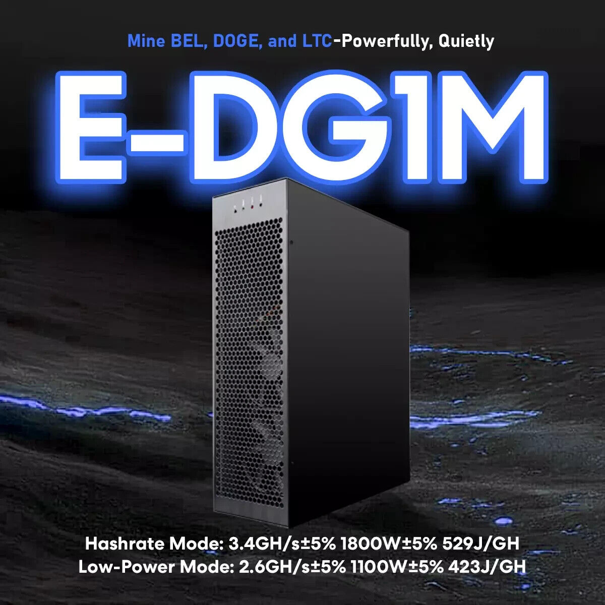 Mineiro doméstico silencioso Goldshell E-DG1M 3.4G 1800W ALPH com fonte de alimentação