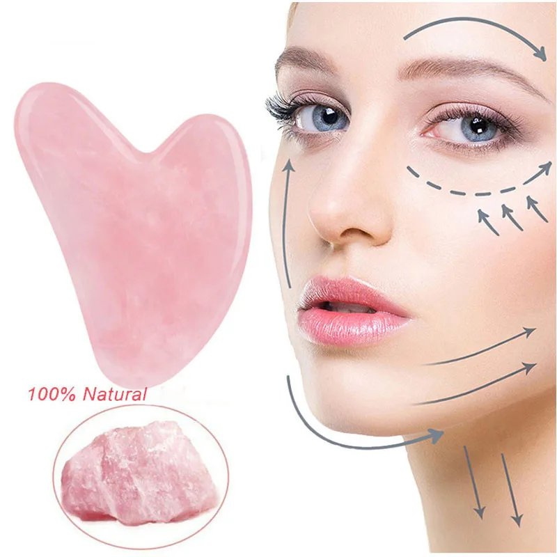 天然樹脂翡翠石 Gua Sha ガッシュスクレーパーマッサージャー顔ボディ顔の皮膚リフティングしわ除去美容スパケアツール