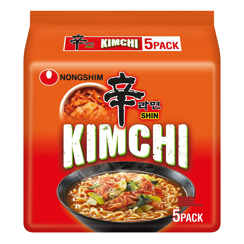 Nongshim Assorted Flavours Instant Ramen Noodle - Spicy Chicken, Original, Soon & Kimchi (Pack of 20)