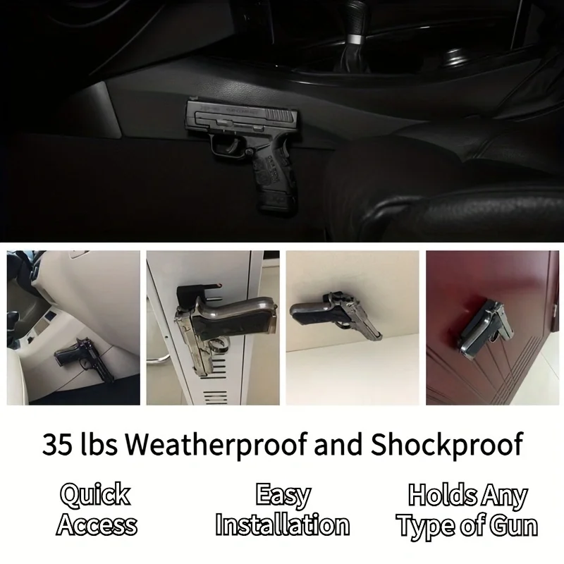 1pc ゴムコーティングされた磁気隠蔽マウント、車、トラック、車、ベッドサイドまたは家庭用の隠し収納用