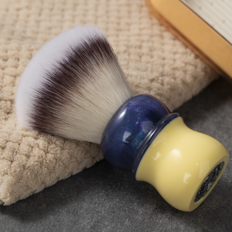 YAQI Bingcha (Iced tea) Nasstrasierpinsel für Herren aus synthetischem Haar