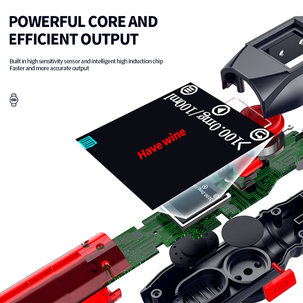 Yingshiwei-Analizador de batería de litio S4, 3000 MAH, portátil, Alkomat, Sensor de alcoholímetro