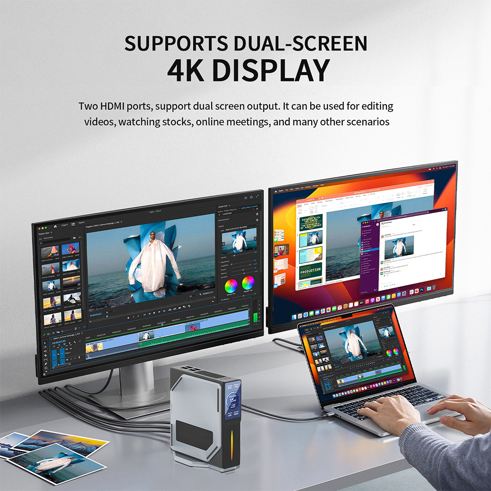 Firebat S1 Mini PC Intel N100 4 rdzenie Max 3,4 GHz 16 GB Ram 512 GB Ssd 2 * HDMI Podwójny wyświetlacz Wi-Fi 5 Bluetooth 4.2