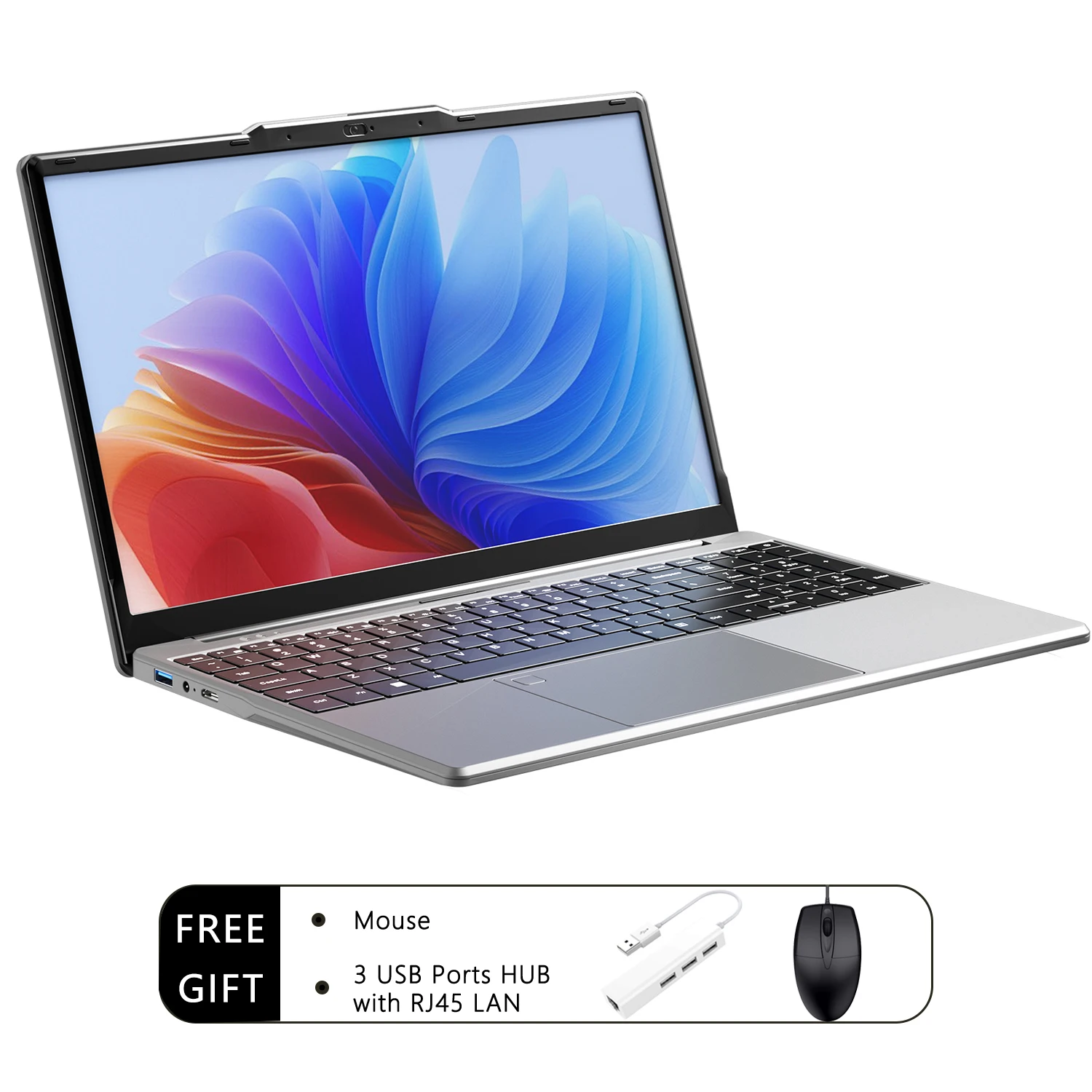 Podświetlana klawiatura do laptopa 15,6 cala Intel i7 6500U do 4,7 GHz 16 GB RAM - 512 GB/1 TB Win11 Pro z odblokowaniem odciskiem palca