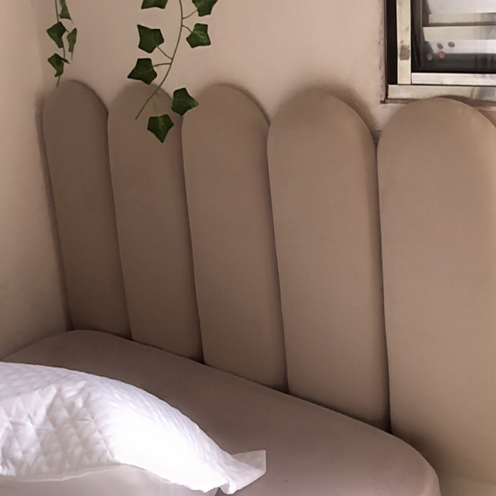 Cabeceira Adesiva Decorativa Nuvem Modulada Para Cama De Solteiro Casal 1 Módulo