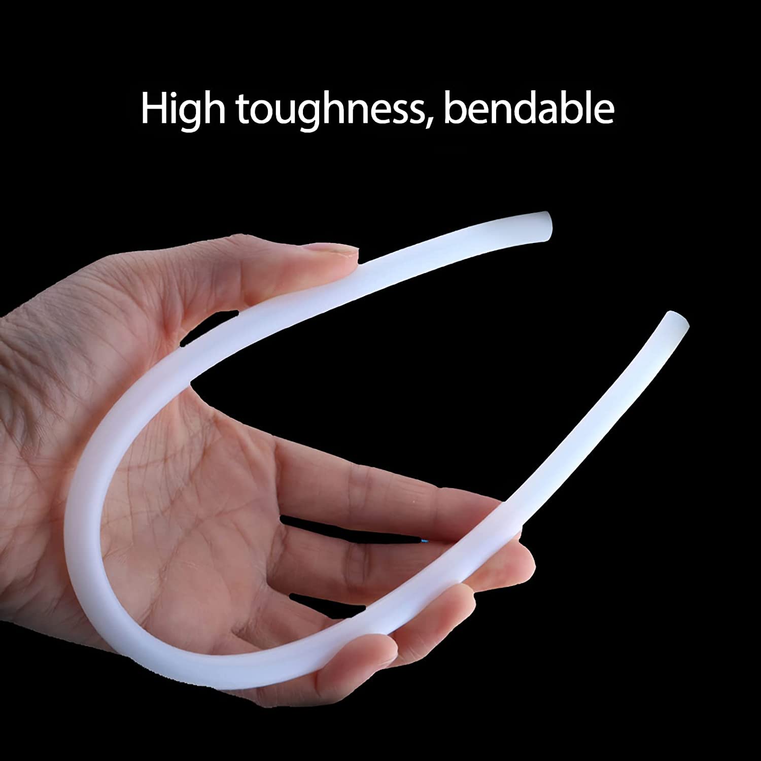 1M PTFE Ống 1Mm 2Mm 3Mm 4Mm 6Mm 8Mm Teflonto Ống Màu Trắng Dành Cho 1.75Mm/3.0Mm Dây Tóc 3D Máy In Phần Bowden Giàn Phơi V5/V6 J-Đầu