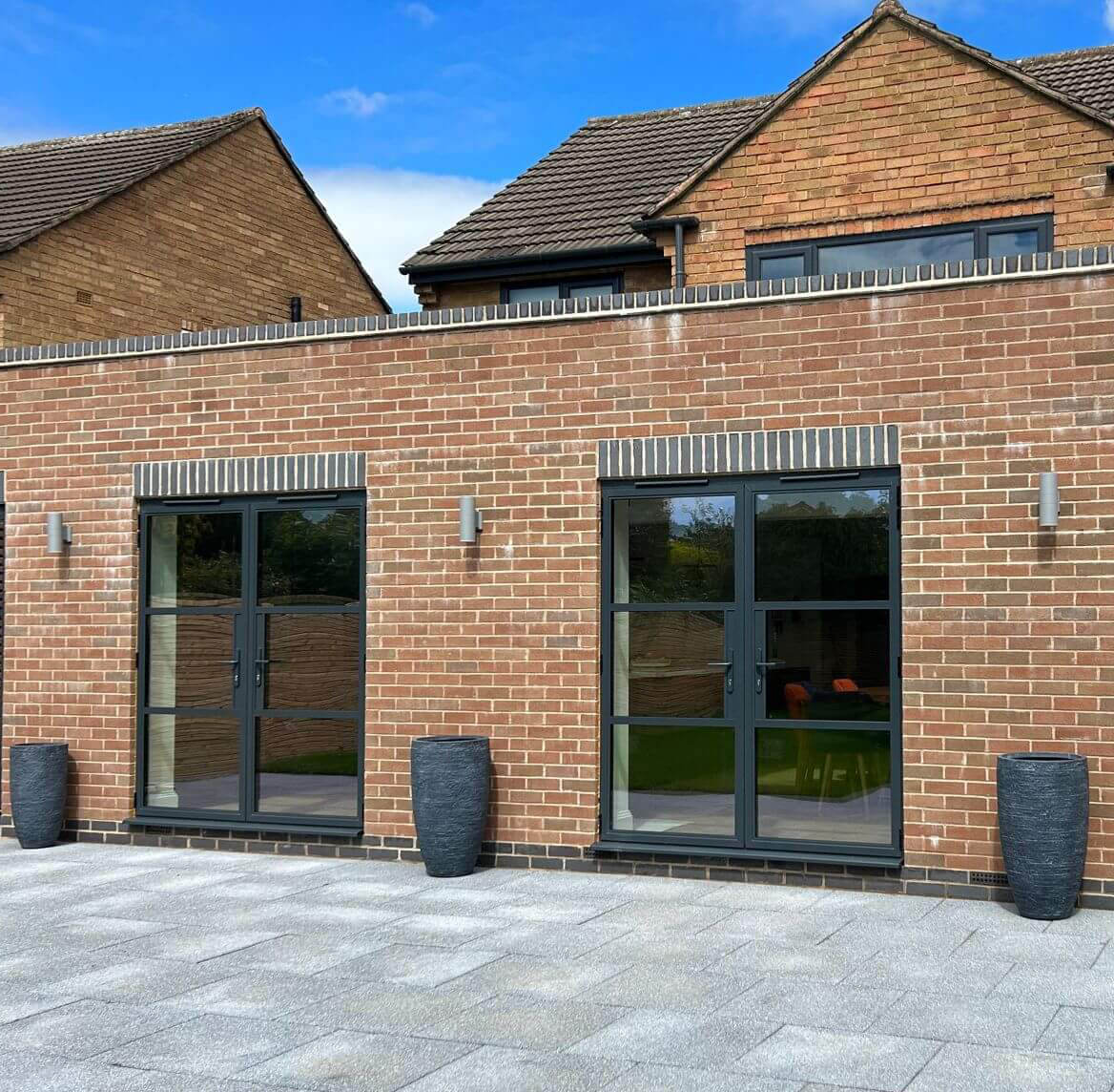 DN-Porta de batente francesa moderna, porta de casa, vidro temperado, balanço de alumínio, branco, marrom, interior
